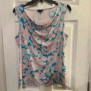 Talbots Cowl Neck Tank Blouse Size Medium